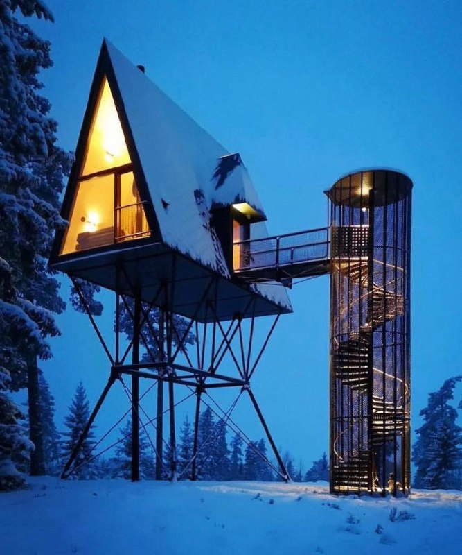 挪威芬斯克根的现代小屋Modern cabin in Finnskogen, Norway