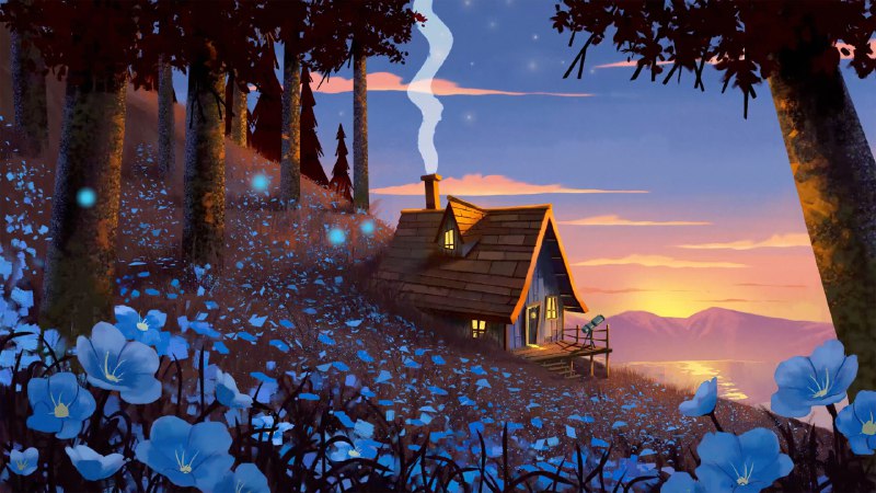 森林中的房子3840x2160House in the forest 3840x2160