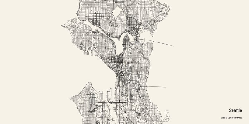 #Wallpapers #GitHub情报 #Tools🛣️ city-roads：在线展示手绘风格城市地图GitHub | Web👉 Fratures：- 输入任意城市名，获取手绘风格地图- 自定义背景、手绘线条、注释颜色- 支持生成 PNG 和 SVG，可用于背景和其他设计场景city-roads 通过 overpass API 调用 OpenStreetMap 数据生成地图，输入城市名称并下载数据后，即可获得一副美丽的城市地图