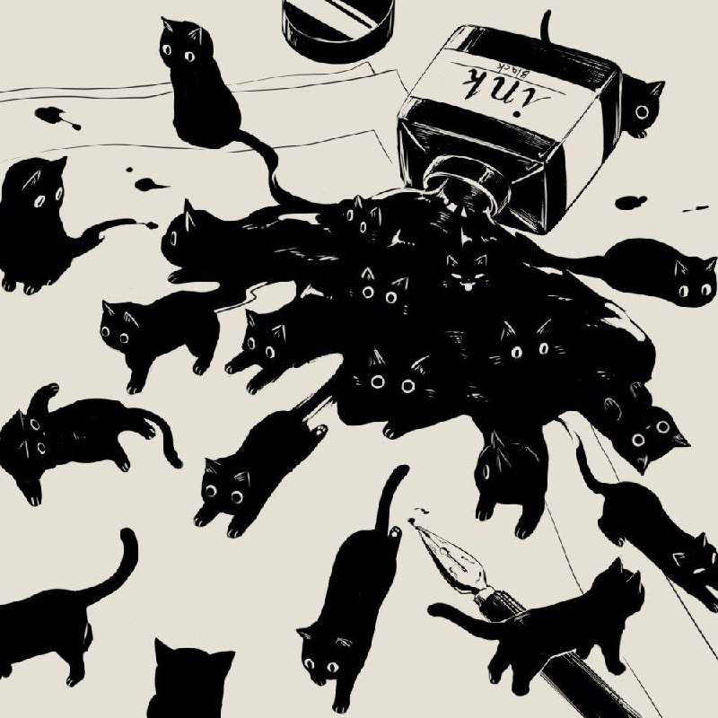 #插画 #猫