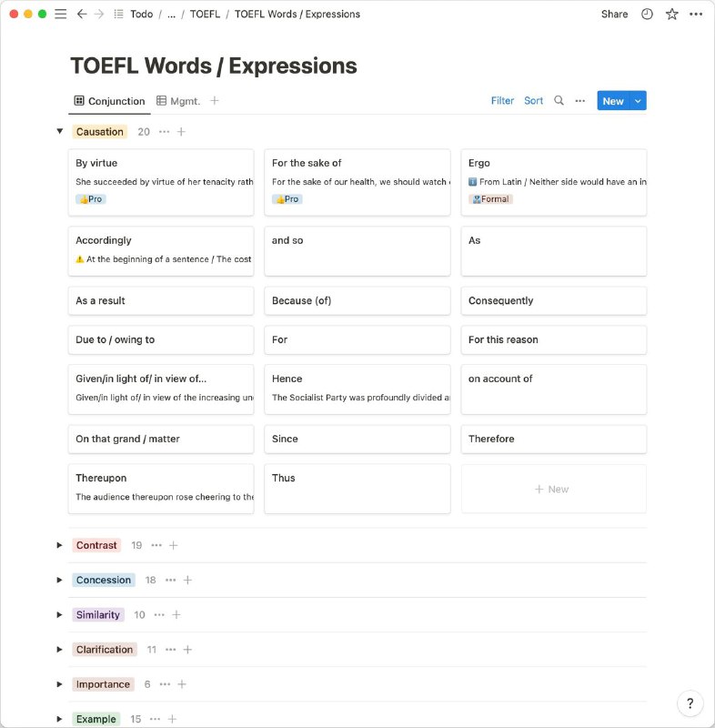 今天整理了一下英语写作中的关联性表达，包括单词和短语