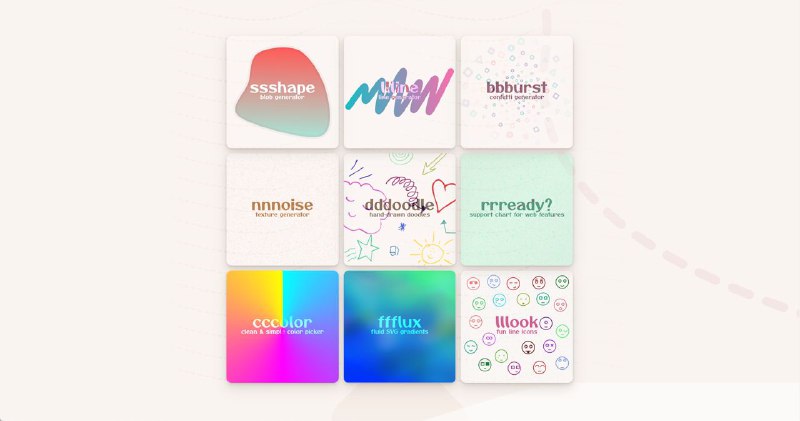 #Design #Toolsfffuel：设设设计用的小工具集合🔗：官网 fffuel 是一个「即将推出」Html 模板的集合网站